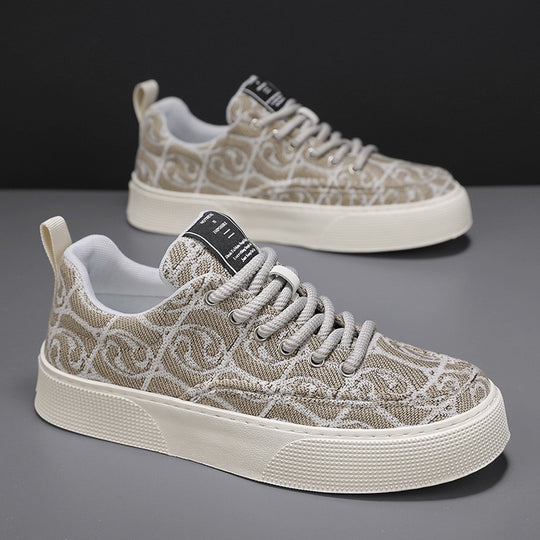 Damen modische Sneaker mit farbenfrohem grafischem Print und komfortabler Sohle R&B