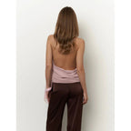 Damen Chiffonoberteil mit asymmetrischem Schnitt und Glanzdetails R&B