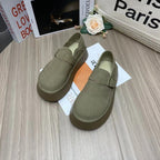 Damen modische Mokassins mit schlichtem Design und flacher Sohle R&B