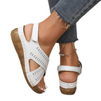 Damen bequeme Sandalen mit durchbrochenem Design R&B