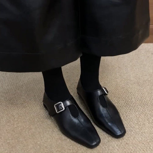 Damen elegante Slipper mit modischer Schnalle R&B