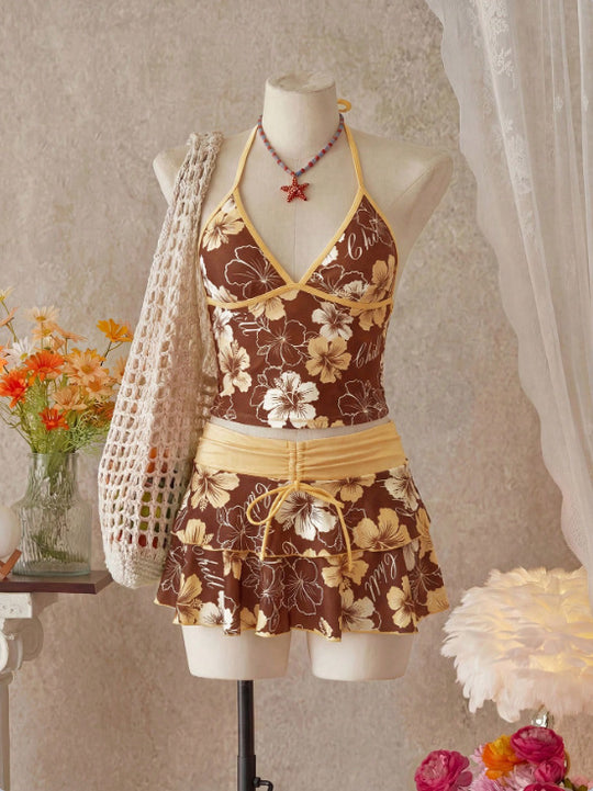 Damen Bikini-Set mit Rock R&B