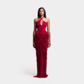 Damen Elegantes Maxikleid mit raffiniertem Rüschen-Design R&B