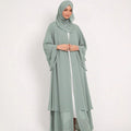 Damen Elegante und fließende lange Kaftan mit offenen Ärmeln
