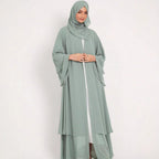 Damen Elegante und fließende lange Kaftan mit offenen Ärmeln