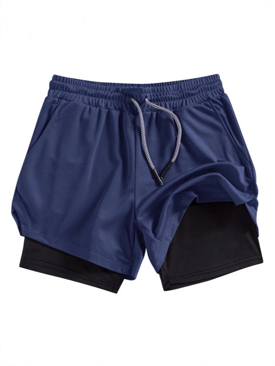 R&B | Atmungsaktive Doppel-Shorts für Männer