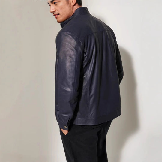 Herren modische jacke mit klassischem Stehkragen und eleganten Akzenten R&B