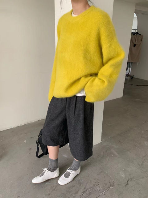 Damen kuscheliger Pullover mit Boxy-Schnitt R&B