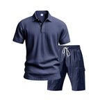 Herren Freizeit-Set mit atmungsaktivem Polo-Shirt und komfortablen Shorts R&B