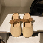 Damen Bequeme Mules mit dekorativem Schleifen-Detail R&B