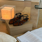 Damen Elegante und bequeme Riemensandalen mit verstellbarem Fußgelenkriemen R&B
