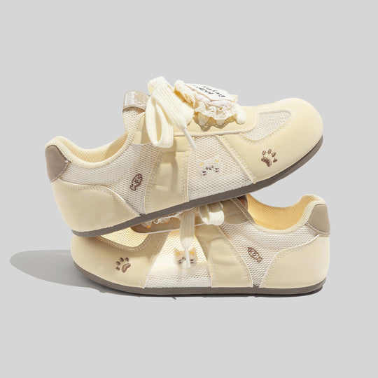 Damen Sportliche Sneakers mit niedlichem Tiermotiv und atmungsaktiver Mesh-Oberfläche R&B