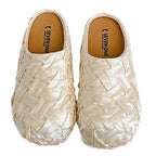 Damen Komfortable Clogs mit geflochtenem Obermaterial R&B