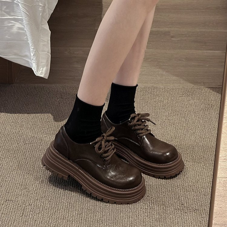 Damen moderne Schnürschuhe mit robuster Gummisohle und strapazierfähigem Obermaterial R&B