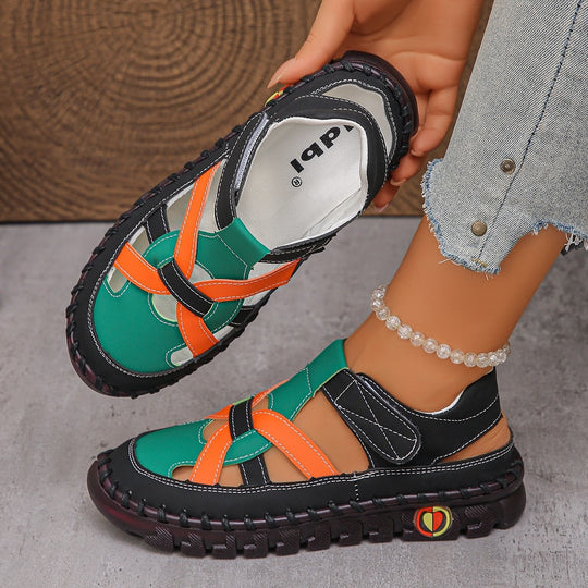 Damen Komfortable Sandalen mit schnittfestem Riemendesign R&B