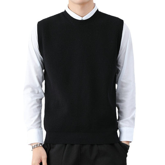 Herren Strickweste mit modernem Feinstrickmuster und bequemer Passform R&B