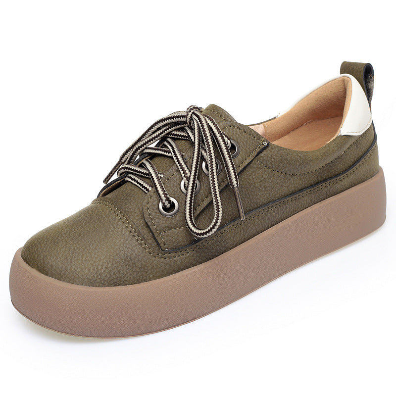 Damen Hochwertige Plateau-Sneaker mit individueller Schnürung und atmungsaktivem Obermaterial R&B