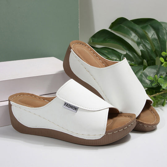 Damen Wedge-Pantoletten mit bequemem Fußbett und modischem Design R&B