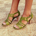 Damen Elegante Sandalen mit modischen Riemen und hohem Absatz R&B