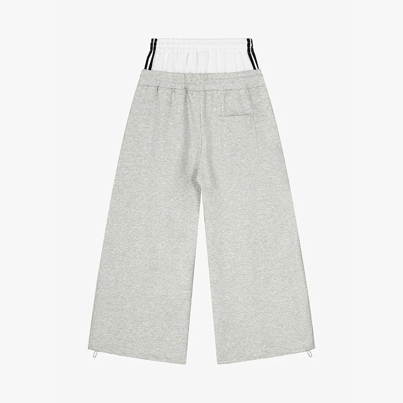 Damen Modische Sweathose mit weitem Schnitt und Sportstreifen R&B