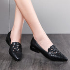 Damen elegante spitze Slingbacks mit filigranem Dekor R&B