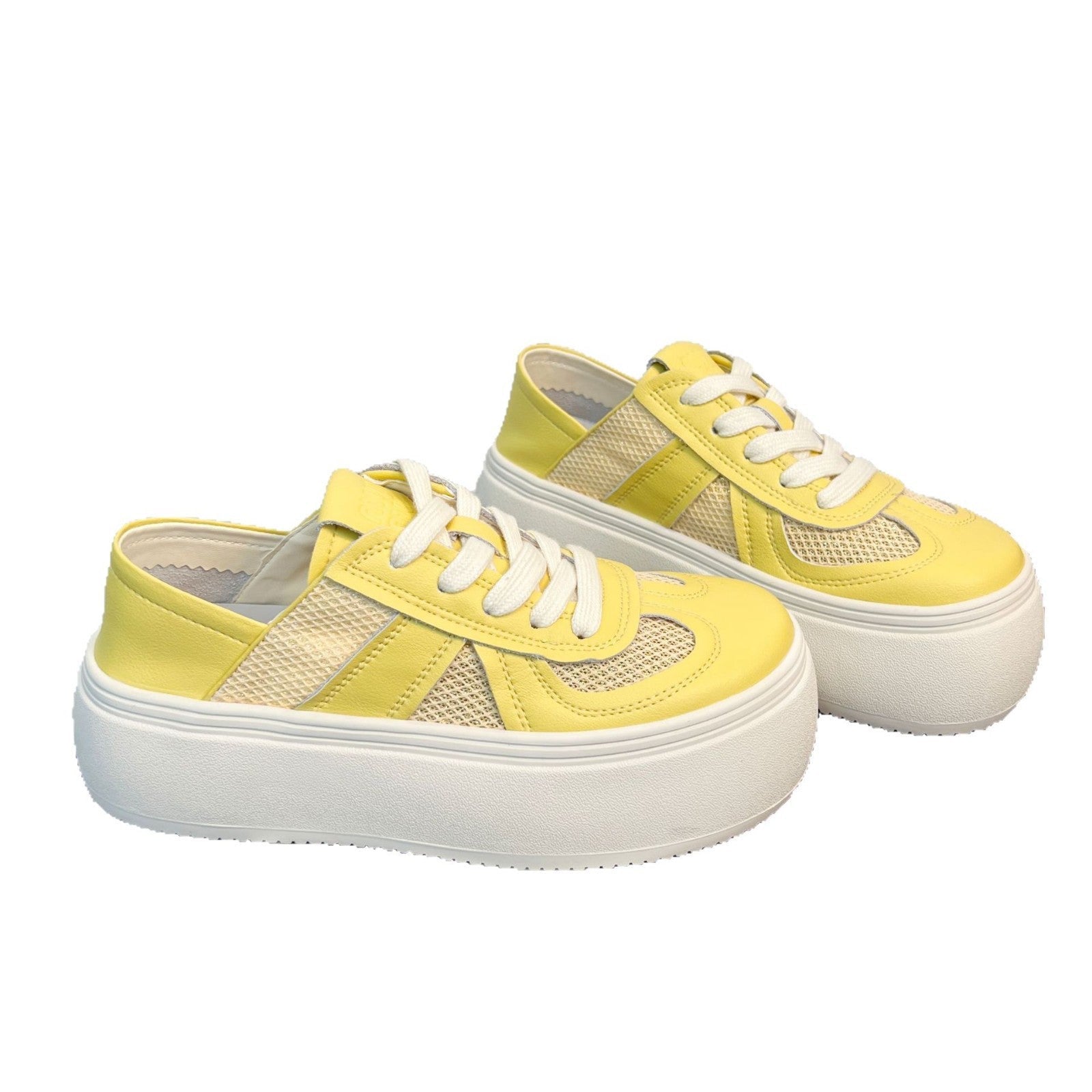 Damen Platform Sneakers mit atmungsaktiver Netzstruktur und komfortabler Sohle R&B