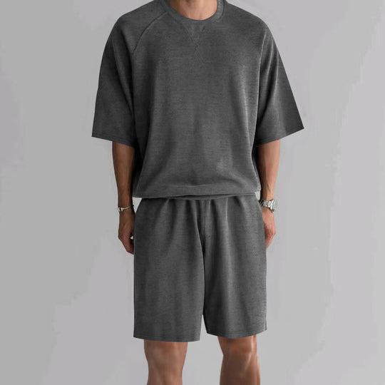 Herren funktionales Freizeit-Set aus atmungsaktivem Material mit bequemer Passform R&B