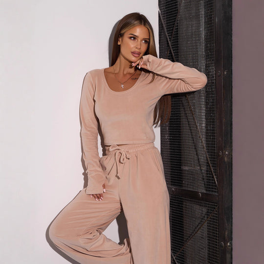 Damen bequemes Lounge-Set mit lässigem Schnitt und feinem Material R&B