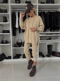 Damen Bequeme Oversized-Hoodie und Jogginghose Kombination R&B