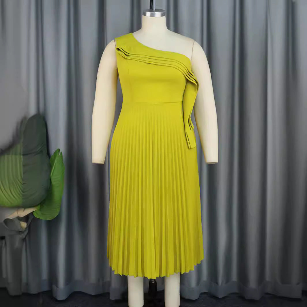 Damen Elegantes Wickelkleid mit asymmetrischem Rüschendesign R&B