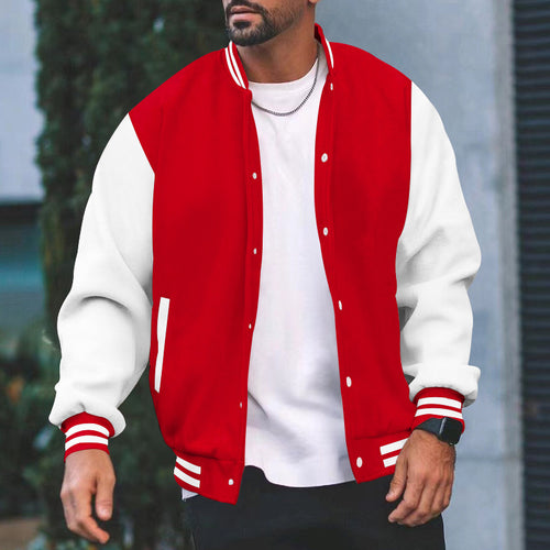Herren Sportliche Collegejacke R&B