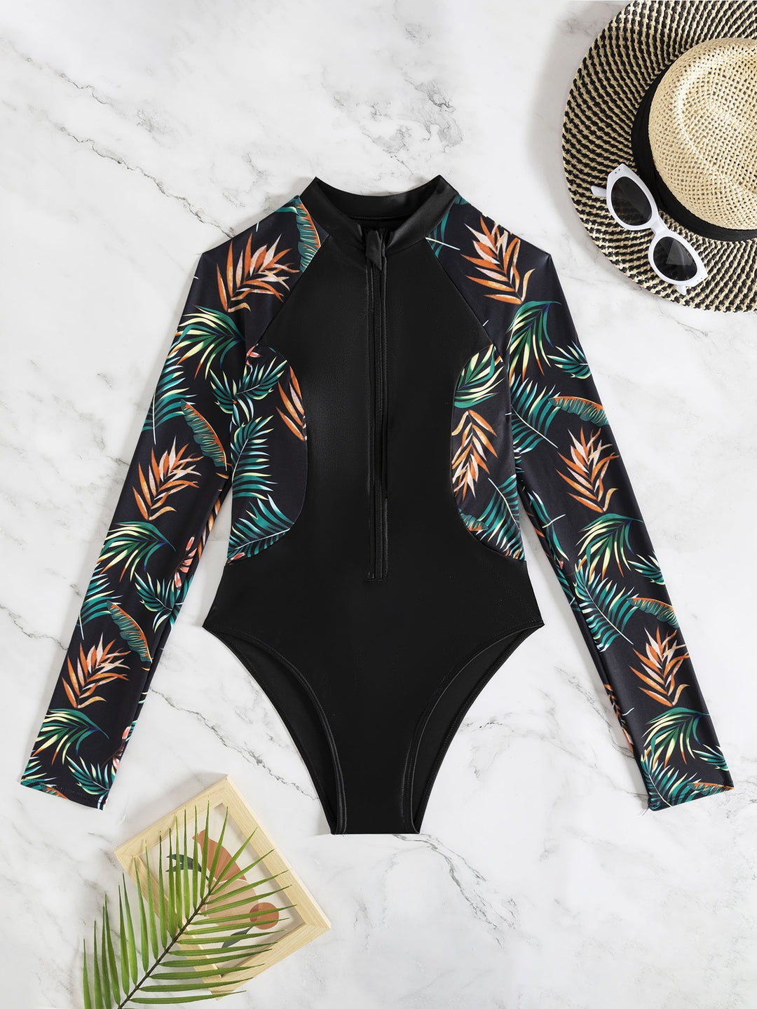 Damen Langärmliger Neopren-Schwimmanzug R&B