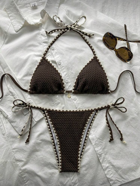Damen Triangel-Bikini mit Volants R&B