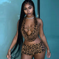 Damen Sexy Wildlederzubehör Set R&B