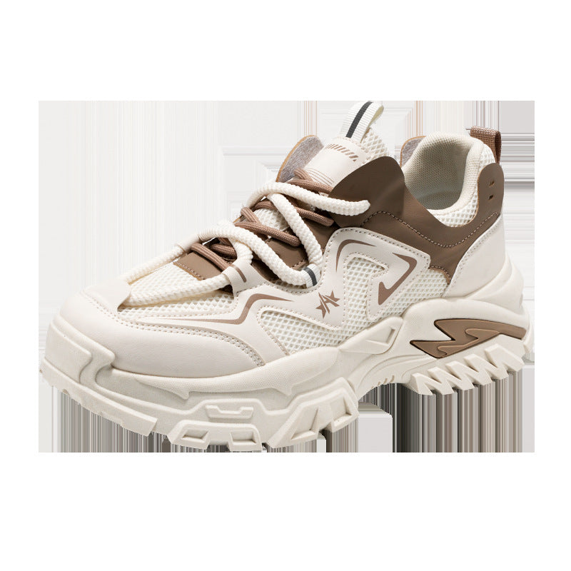 Damen sportliche Chunky Sneakers mit rutschfester Sohle und atmungsaktivem Obermaterial R&B