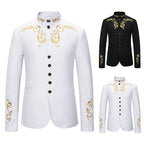 Herren modischer Blazer mit hochwertiger Stickerei R&B