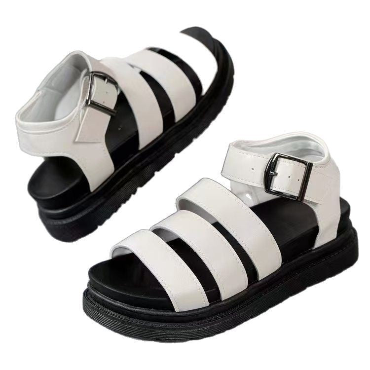 Damen Komfortable Bast-Sandalen mit verstellbarem Riemen und dämpfender Sohle R&B