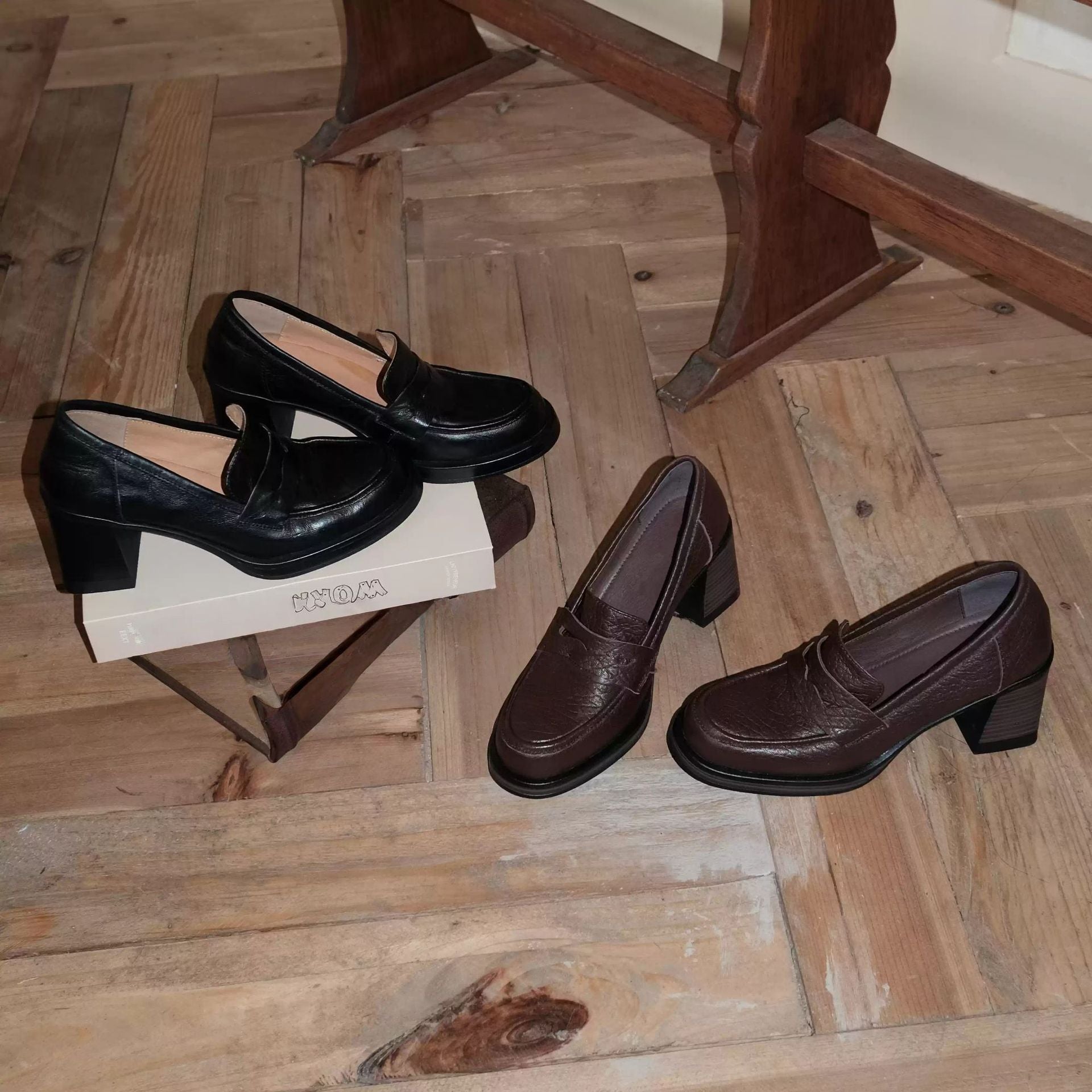 Damen Mokassins mit eleganter Lederverarbeitung und rutschfester Sohle R&B