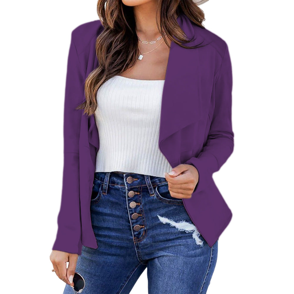 Damen elegante und lässige Blazerjacke R&B