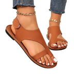 Damen bequeme zehentrenner Sandalen mit modischem Riemendesign R&B