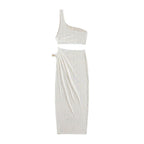 Damen Tragefreundliches Wickelkleid mit asymmetrischem Oberteil und elastischem Bund R&B