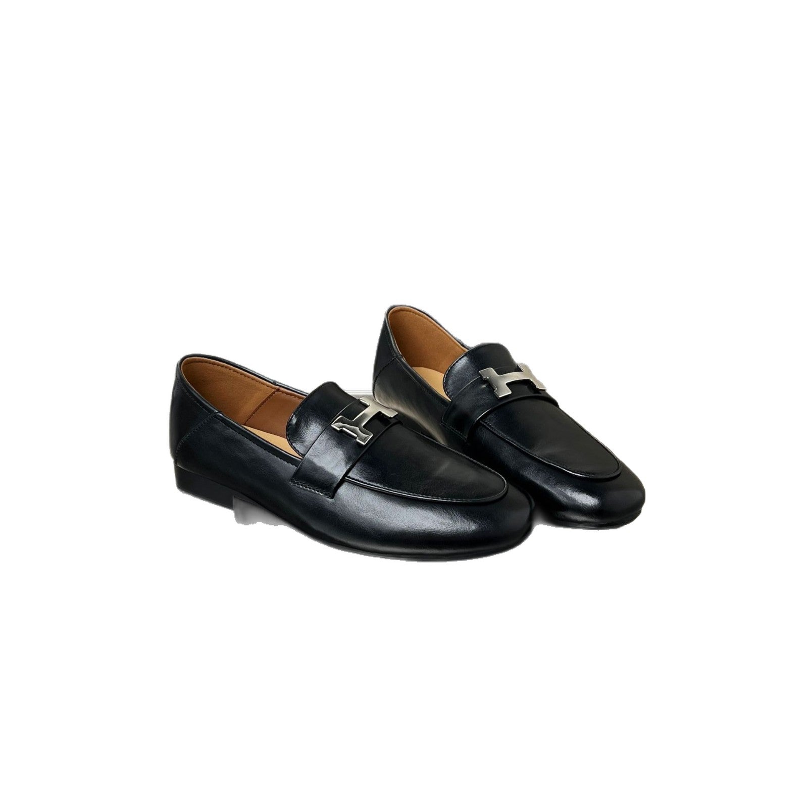 Damen Elegante Mokassins aus hochwertigem Leder mit modischem Schnallenverschluss R&B