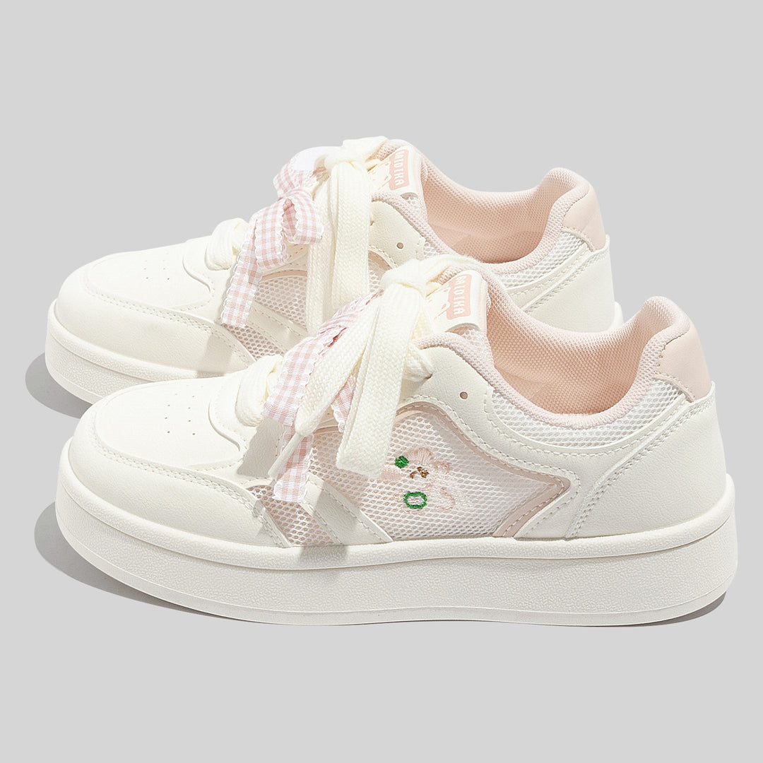 Damen Schnüre Sneakers aus atmungsaktivem Mesh mit einzigartigem Design R&B