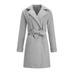 R&B | Langer Doppelt Knöpfbarer Woll-Look-Mantel für Frauen