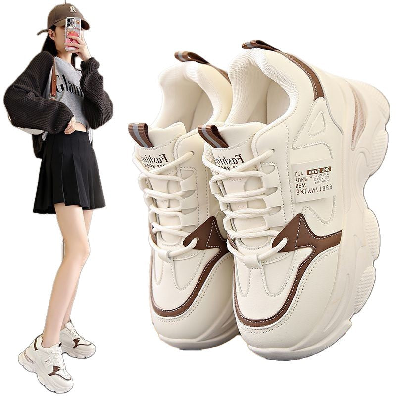 Damen Sportliche Chunky Sneakers mit atmungsaktiver Mesh-Oberfläche und dämpfender Sohle