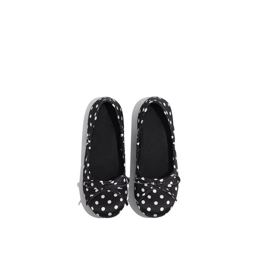 Damen Ballerinas mit punktiertem Design und zierlicher Schleifenapplikation R&B