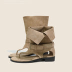 Damen modische Zehenstegsandalen mit verstellbarem Riemen R&B