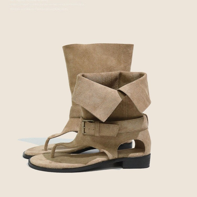 Damen modische Zehenstegsandalen mit verstellbarem Riemen R&B