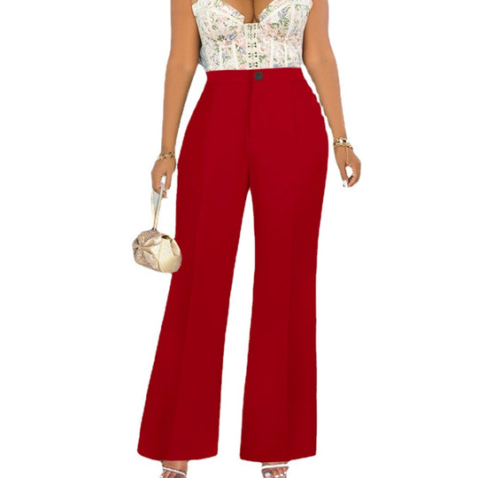 Damen elegante Flared-Hose R&B
