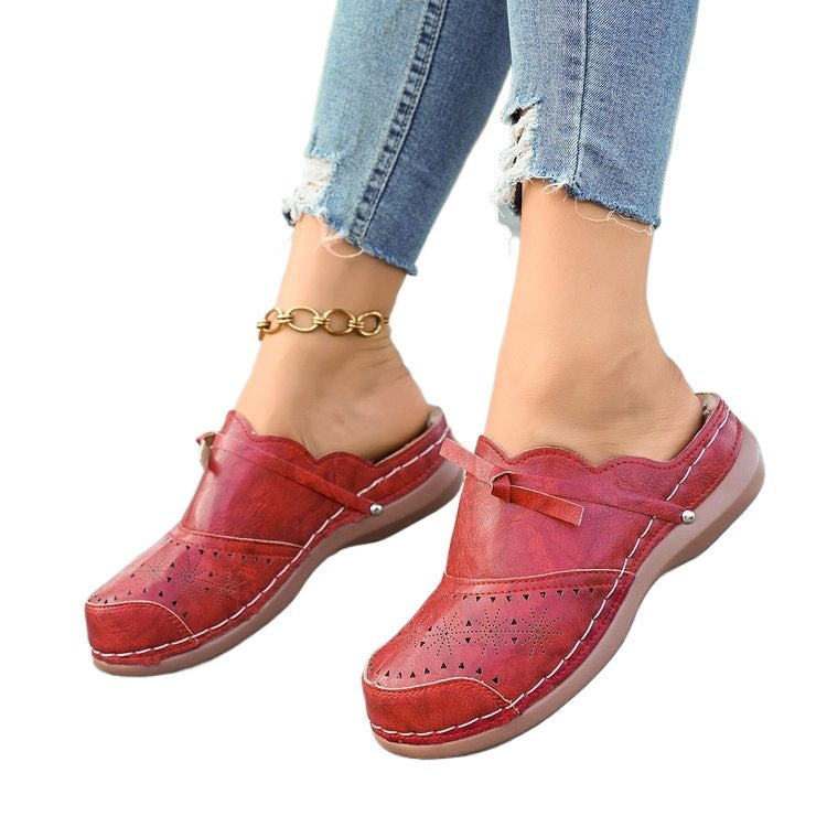 Damen Komfortable und elegante Clogs mit stilvollem Lochdesign R&B